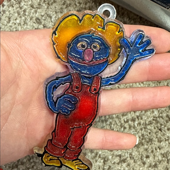 Vintage 1987 Colorful Muppets Grover Character Ornament - Picture 5 of 6